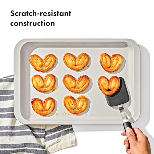 OXO Good Grips Non-Stick Pro Ceramic Coated Metal Bakeware Quarter Sheet - color: Tan, size: Quarter Sheet Pan