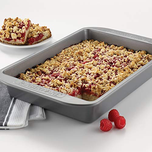 Farberware Nonstick Bakeware 9-Inch x 13-Inch Rectangular Cake Pan, Gray - color: Gray