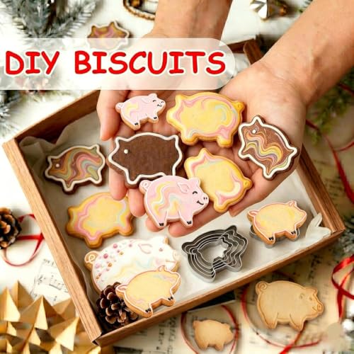 Cookie Cutters, 5 Pack (Pig) - style: Pig