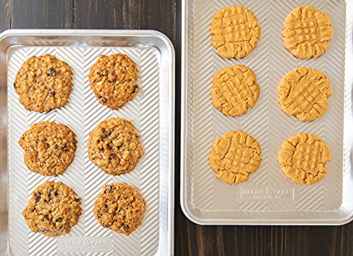 Nordic Ware Prism Baking Quarter Sheet, Natural (Pack of 6) - size: 6 Pack, style: Quarter Sheet