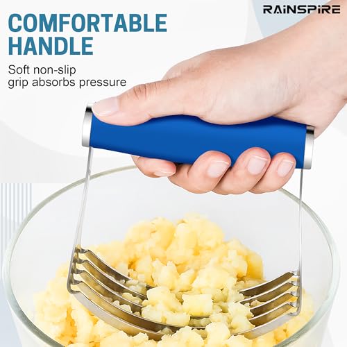 Large Pastry Cutter For Baking Durable Pastry Blender Dough Cutter Blue - color: Dark Blue