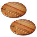 Acacia Wood Lazy Susan Wood Turntable Tray Cabinet Organizer, 12" - color: Acacia, size: 12"