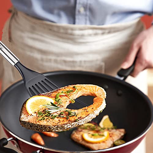 Tenta Kitchen SPatulas Set Stainless Steel Slotted Spatula, Egg Fish Spatulas Set For Nonstick Cookware, (Set Of 2)