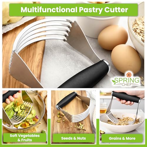 Spring Chef XL Pastry Blender, Durable Dough Blender For Baking - Black - color: Black, size: XL | Modern
