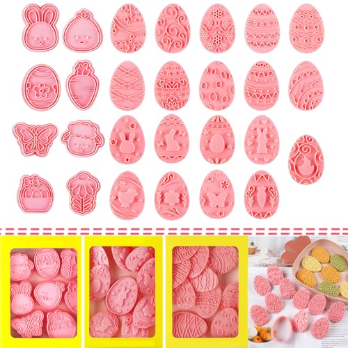 27 PCS Easter Cookie Cutters (3 IN 1) - color: Easter iii