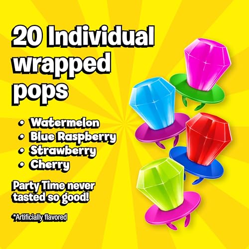 Ring Pop Halloween Candy Lollipops, Bulk Variety Pack, 20 Ct Bags - size: 20 Count Bag (Case of 12)
