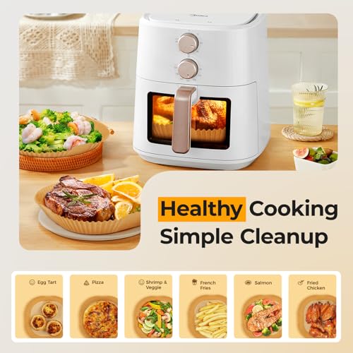 Vailnd 125PCS 9inch Square Air Fryer Disposable Liners for 10-12 QT - size: 9"Square