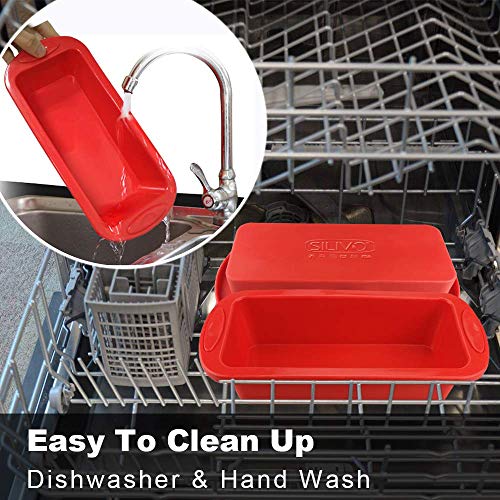 2 Pack Silicone Bread and Loaf Pans - size: Large, style: Set of 2