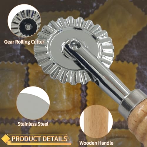 1Pcs Single Wheel Pastry Cutter, Long Handle - size: Long Handle
