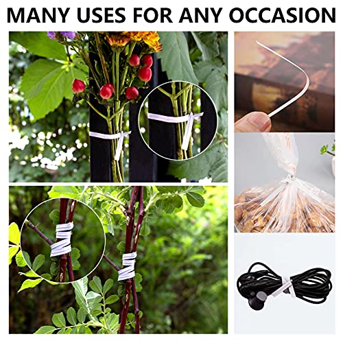 500 Pcs White Paper Twist Ties 5" Reusable Bread Ties Twisty-ties White Twist Ties Bag Ties Wire Ties for Bags Reusable Twist Tie for Party Cello Candy Bread Coffee Bags Cake Pops - size: 500 PCS