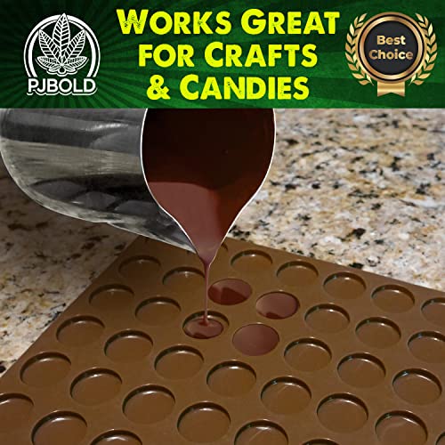 Round Silicone Candy Mold - Half Sheet - size: Round