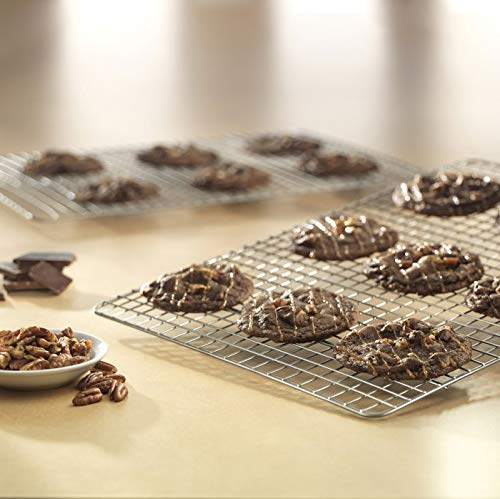 USA Pan Nonstick Quarter Sheet Cooling Racks, Set of 2 - size: Quarter Sheet Cooling Rack (Set of 2)