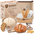 ABIOTO Banneton Baskets with Sourdough Bread Baking Supplies - 17-Piece Kit - size: 17-Piece Kit