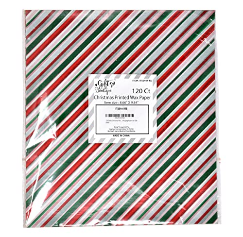 Gift Boutique 120 Sheets Christmas Wax Paper Parchment Paper