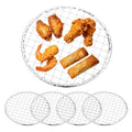 M METERXITY 5 Pack Disposable Grill Toppers, Round 6.5 Inch Galvanized Grill Grates, Disposable Roasting Racks Replacement for Outdoor, BBQ, Camping, Picnics - size: 6.5''