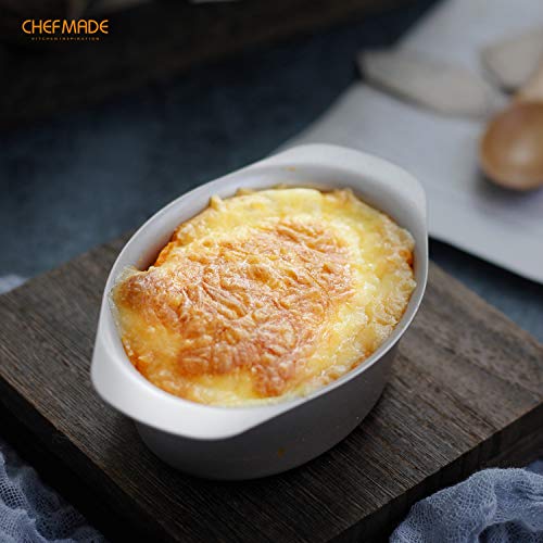 CHEFMADE Mini Cheese Cake Pan Set, 3.7-Inch 4Pcs Non-Stick Oval Cake and Loaf Bakeware for Oven and Instant Pot Baking (Champagne Gold) - size: 05 - 3.7" Oval 4Pcs