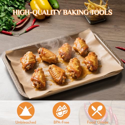 MUCHII 200 Pcs Parchment Paper Sheets for Baking, Precut Non-Stick