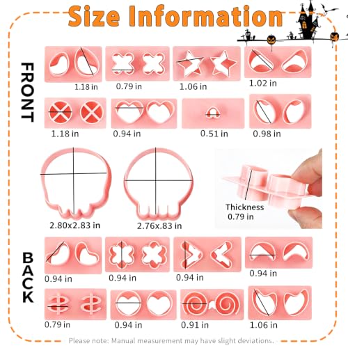 Halloween Cookie Cutters, 10Pcs Mini Skull Cookie Stamps Set - color: Halloween Skull
