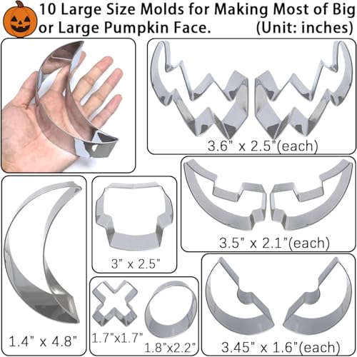 Pumpkin Carving Kit 22Pcs Stencils Tools Set Halloween Decoration - style: Pumpkin Carving Set