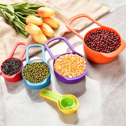 Mixing Bowls, Nesting Baking Bowls with Colander & Fine Mesh (Candy-10PCS) - color: Candy-10PCS