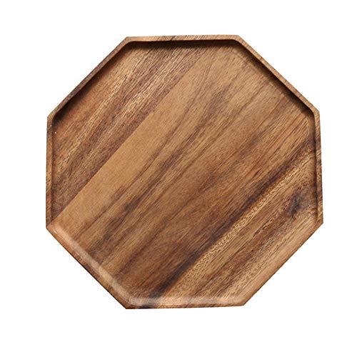Acacia Wood Charcuterie Board Cheese Serving Platter Wooden Party Food Tray - size: 12 & 10 inch
