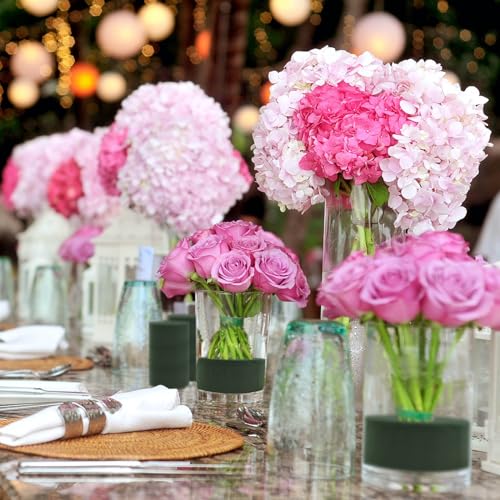 6 Pcs Round Floral Foam 3.2x1.6in Florist Foam for Flower Arrangements - size: 6Pcs-(3.2" x 1.6")