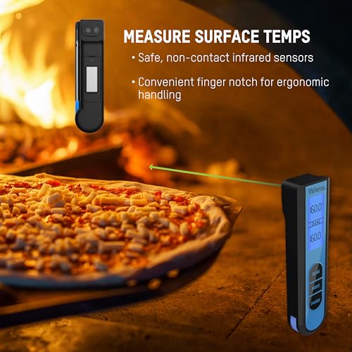 Taylor Tru Temp Digital Infrared and Folding Thermocouple Thermometer, Blue - color: blue