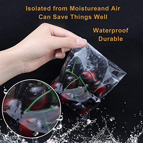 NEOACT 300 PCS 5"x7" Clear Resealable Cellophane Bags Good for Bakery, Candle, Soap, Cookie Poly Bags. (Pack of 2) - size: 300 Count (5"x7") (Pack of 2)