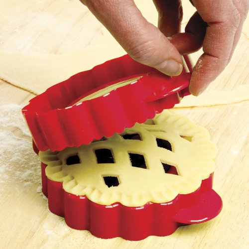 Norpro Lattice Mini Pie Mold, 4.5" x 5.75" x 2" / 11.5cm x 14.5cm x 5cm, As Shown