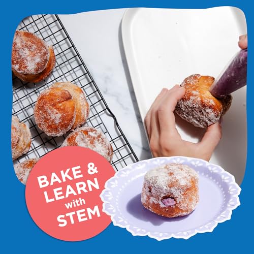 BāKIT Box Donut Baking Kit for Kids – Ube Treasure Donuts, Filipino Dessert - color: Ube Treasure Donuts