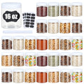 Plastic Jars with Lids,Airtight Container Ideal For Dry Food, Honey Jam, Peanut Butter,Cosmetics, Cream, Bathroom and Storage Included Extra Label and A Pen (30 PCS White Lids) - color: 30 PCS White Lids