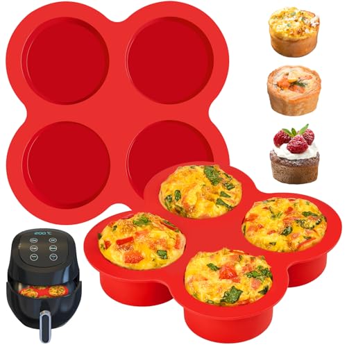 JOERSH Air Fryer Egg Mold, 2 Pack, 4 Cups - color: Mini, 4 Cups