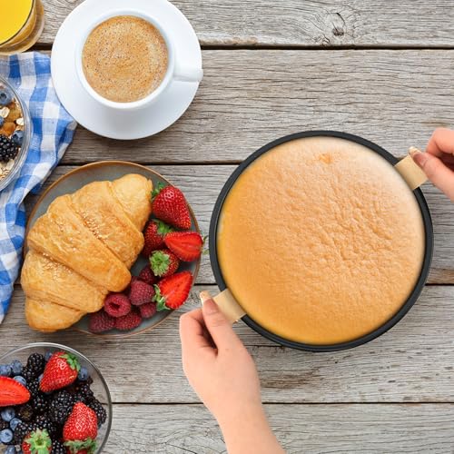 100 Sheets of 6-Inch Parchment Paper Rounds with Lift Tabs, Non-stick Precut Circle Cake Pan Liners, Ideal Baking Parchment Paper for Baking Cookies, Bread and Chiffon(Round 6in) - size: Round 6in