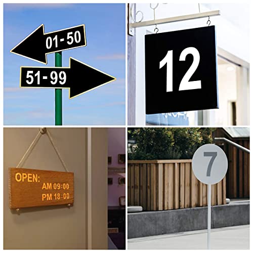9 Inch Large Number Stencils for Painting - 11 Pack Number Stencil Templates for Curb Address, Cakes, Cookies, Mailboxes and Crafts, Reusable House Numbers Stencils for Wood Signs & Cement Wall Art - size: 9 Inch