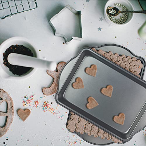 DecorRack Non-Stick Baking Sheets, 15 x 10 in Cookie Tray (2 Pack) - size: 2 Pack