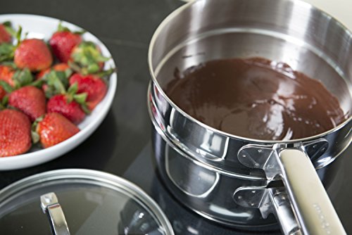 RSVP International TDB-2IN Induction Double Boiler, 2 Quart, Multi Color - size: 2 Quart Capacity