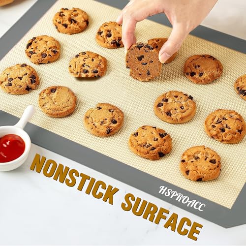 Set of 4 Silicone Baking Mat,Bread Slingx2,Baking Matsx2