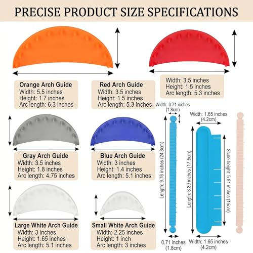 9Pcs –Cake Arch Guide, PLA Cake Swag Marker for 4-8 Inch Cakes