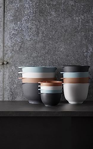 Rosti Margrethe Mixing Bowl Set with Lids, 2L/3L, Pebble White - color: Pebble White-Bowl/2