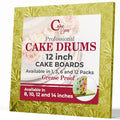 Cakebon Cake Boards 12" Gold Square Cake Drums 1/2" Wrapped Edge 1Pack - color: Gold, size: 12 Inch