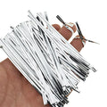 HAHIYO 300Pcs 4 Inches Silver Metal Twist Ties for Bread, Candy, Coffee, Plant Garden, Cellophane Treat Bags, Gift Wrapping, Halloween Party, Cake Present, Art Crafts - color: Silver, size: 4 Inches