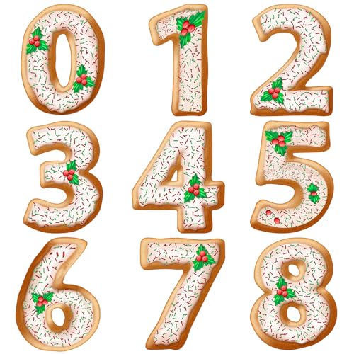4 Inch Number Cookie Cutter Set - 9 Pcs Extra Large Xzhloym Cookie Cutters Shapes - Stainless Steel - color: 4 Inch Numbers - 9Pcs