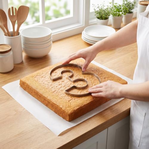 ZADE 11 Inch 304 Stainless Steel Large Size Number Cake Mousse Mold Number 3 Tiramisu Cheesecake Mold Cookie Cutter Bakeware 3D Cake Baking Pan for Birthday and Baking, Party - size: #3,11inch