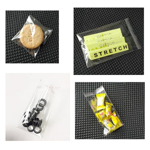 JOSDIOX Self Sealing Cellophane Cookie Bags for Gift Giving, Clear Resealable opp Bag With Self Adhesive Individual Plastic Bags for Packaging 200Pieces (3" x 4") - color: clear 2