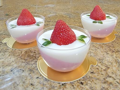 YYaaloa 3.15 Inch Mini Round Golden Cake Boards 200pcs Mousse Cupcake Base Paper Plates Circle Dessert Board (Gold 3.15inch 200pcs) - color: Gold 3.15inch 200pcs