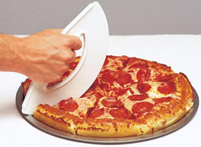 Smartwares Rock'n Roll Pizza Cutter, Plastic Rocking Slicer, Made in USA - color: White1