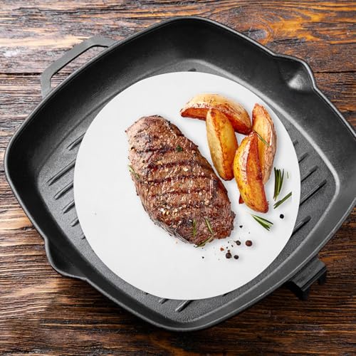 Hemoton 8.5 Inch Round Parchment Paper Liners Bbq Paper Sheets for Baking Steaming Oven and Microwave Use Double-Sided Waterproof Oil Proof Non-Stick 100 Count