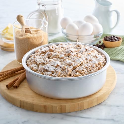 Chicago Metallic 8 Inch Round Cake Pan - size: 8-1/2 by 8-1/2 by 2-1/2 inches, Single