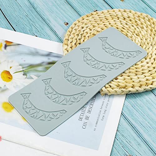 TUKE 3D Hollow Lace Fondant Molds Fruits Leaf Shape Lace Mat Party Cake Decoration Tool Cupcake Mat Silicone Molds for Polymer Clay Chocolate Baking Gummy Mould (Banana_9.24x3.6x0.08inch_C) - size: Banana_9.24x3.6x0.08inch_C
