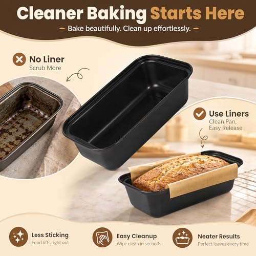 100 Pcs Loaf Pan Liners, Non-Stick Bread Pan Liners - color: 100 Pcs Loaf Pan Liners